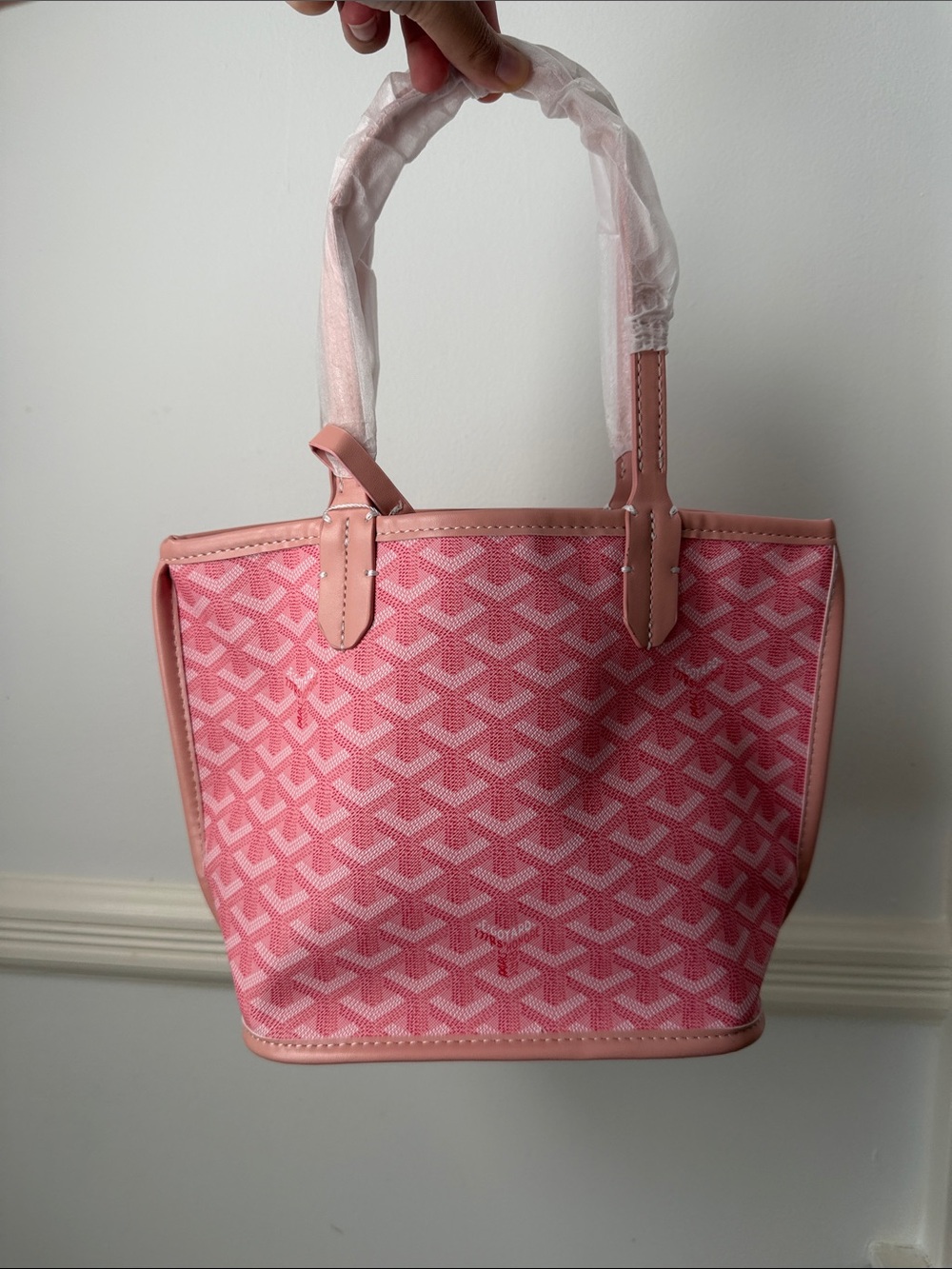 Pink Patterned Mini St Louis Tote Bag - Women's Handbag
